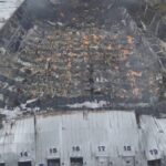 Майже тижнева пожежа: вигляд складу Roshen біля Яготина