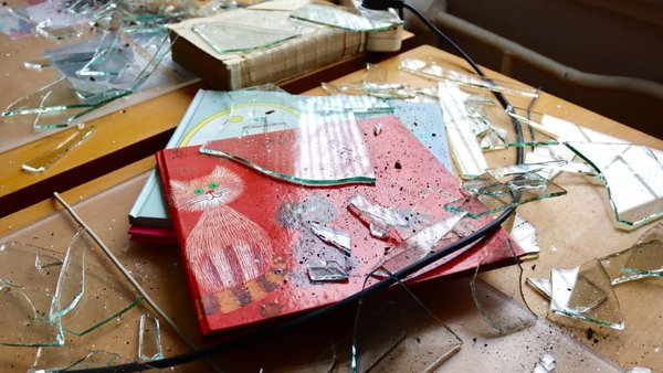 Київська атака зачепила будівлю Дитячої національної книгозбірні.