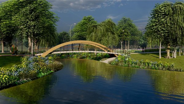 Головна 24 У Києві збудують пішохідний міст у парку коштом гранту від Вільнюса —…