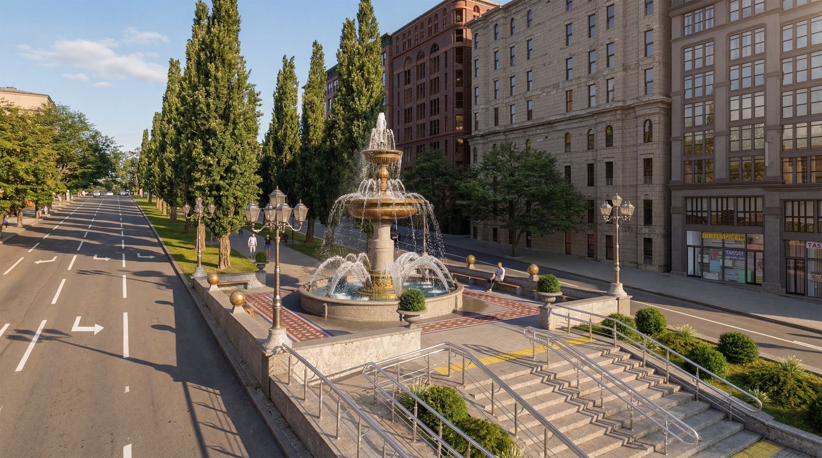 Замість Леніна: у центрі Києва облаштують зону відпочинку із фонтаном