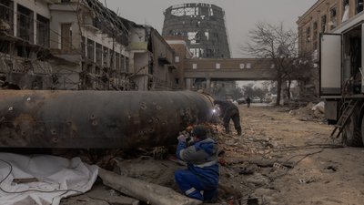 Київська Дарницька ТЕЦ: ремонтні роботи після руйнувань у процесі