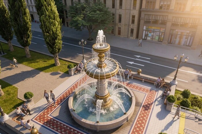 Фонтан на місці Леніна. Ініціатива міської влади викликала обурення киян.