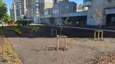Зруйновані 25 МАФів: на їхньому місці в Києві з'явився сквер; ліквідація незаконних тимчасових споруд триває. 3