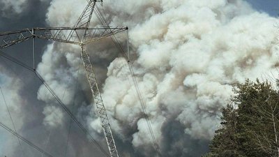 У Зоні відчуження палає: займання після падіння дронів.