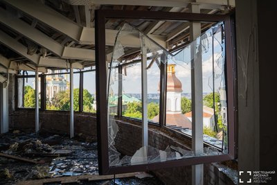 "Мистецький арсенал" показав масштаби руйнувань після російського удару по Києву