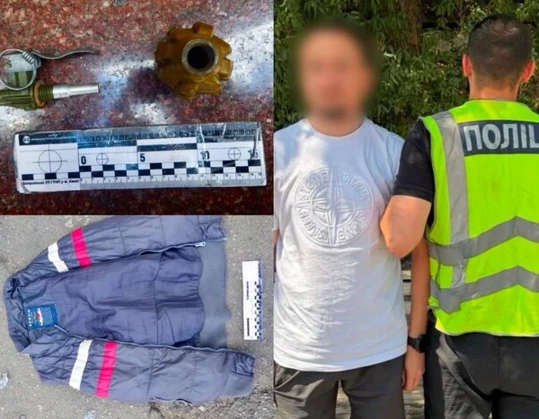 Чоловіка, який залишив дві гранати на сходах ресторану, було затримано в Києві.