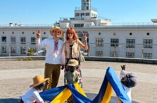 Новий вигляд пам'ятника "Кий, Щек, Хорив та сестра їхня Либідь" на Поштовій площі до Дня Незалежності 14