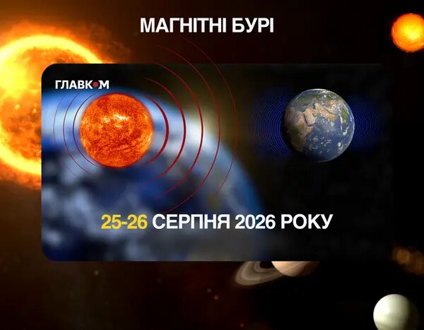 Прогноз магнітних бур: 25-26 серпня 2026 року