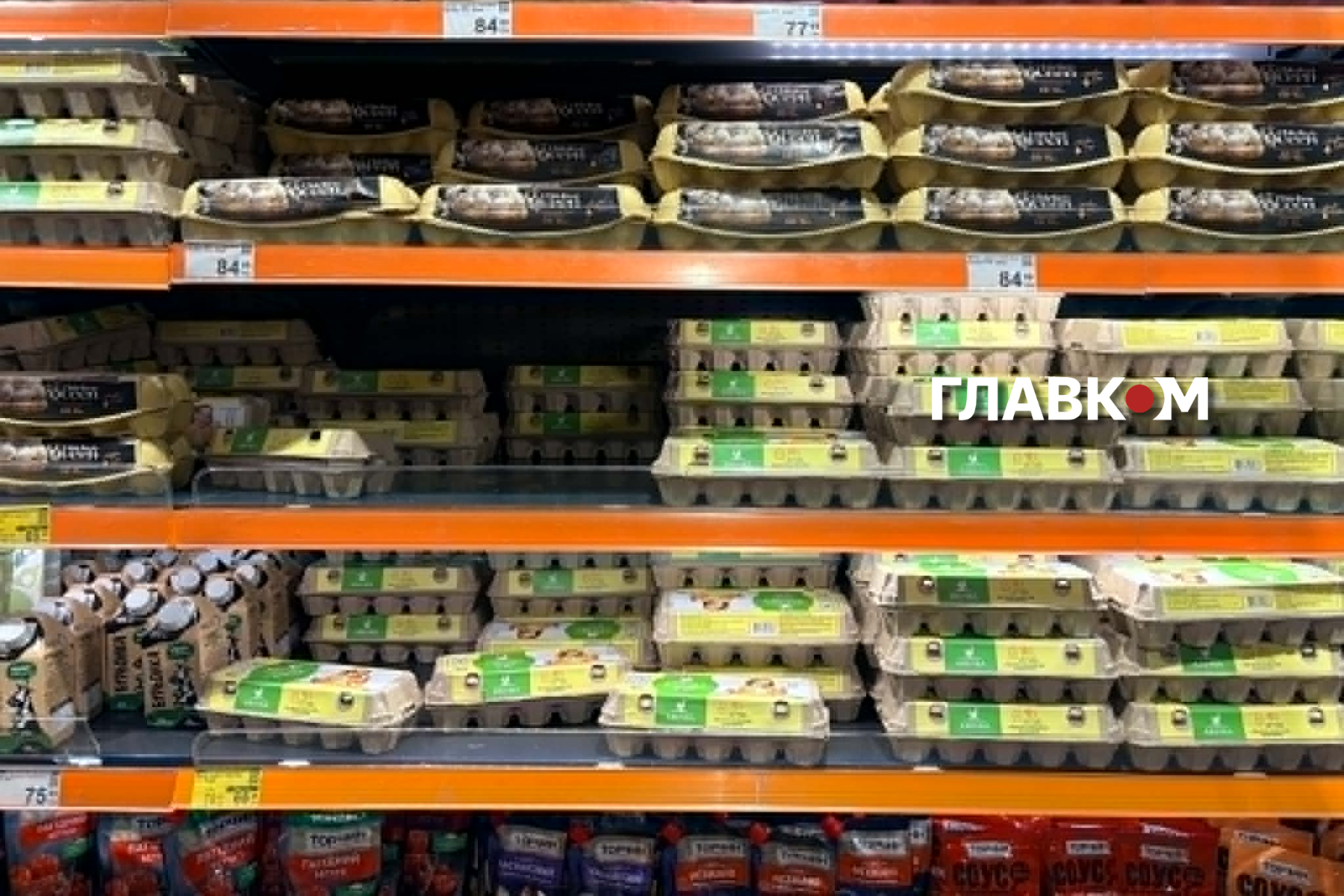 Де закінчуються полиці супермаркетів: порожнеча на тлі війни 36 У київському «Сільпо» зменшився асортимент яєць
